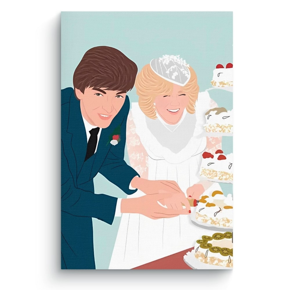 Dibujo personalizado de boda - Regalo personalizado de bodas