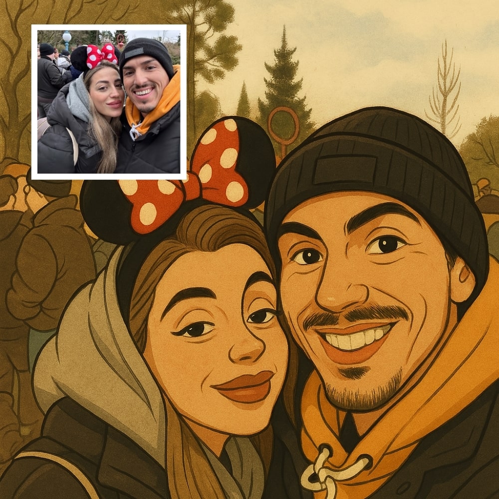 Dibujo Personalizado Estillo Disney