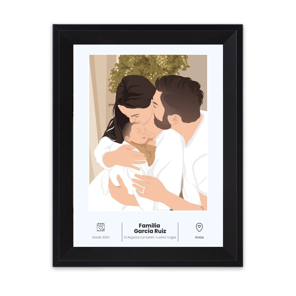 Dibujo personalizado de familia