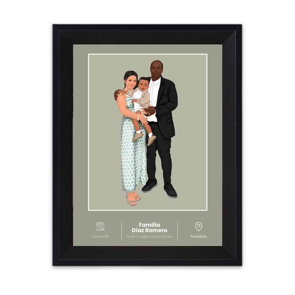 Dibujo personalizado de familia