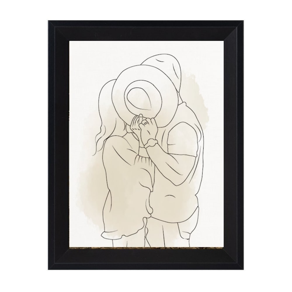 Dibujo lineal personalizado - Silueta minimalista