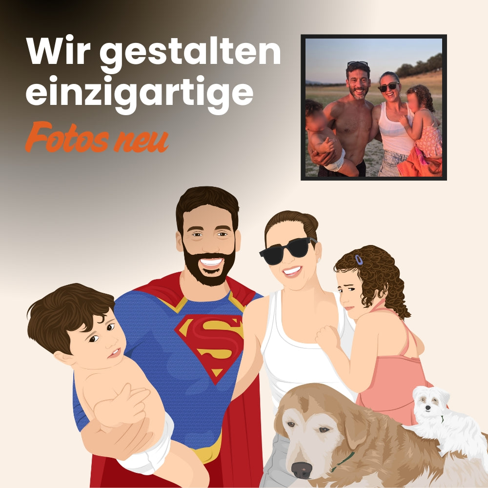 Personalisierte Zeichnungen auf Bestellung
