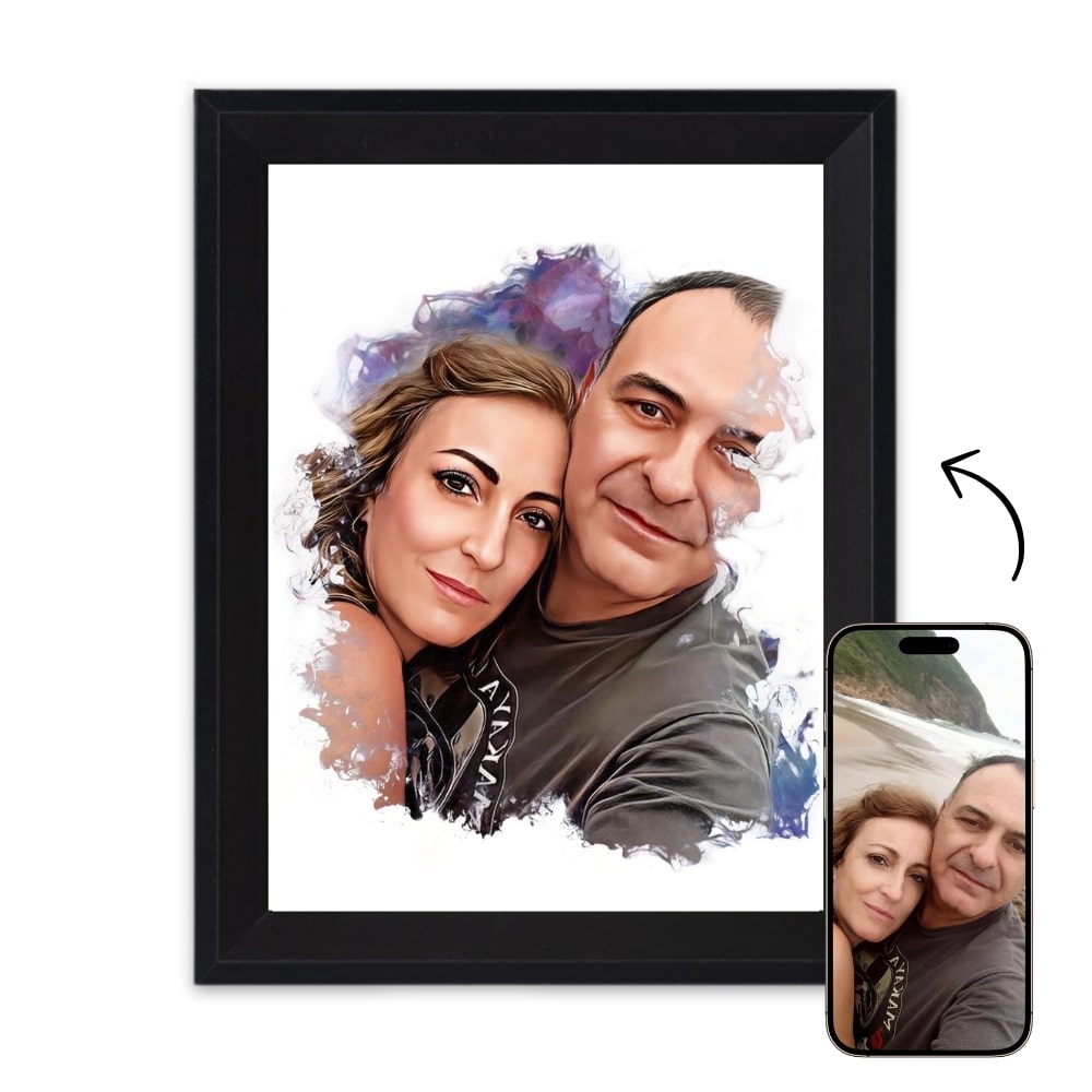 Custom watercolor portrait