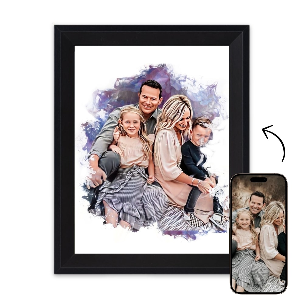 Custom watercolor portrait