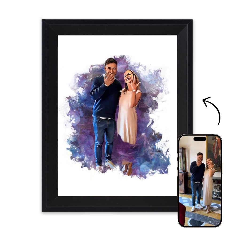 Custom watercolor portrait