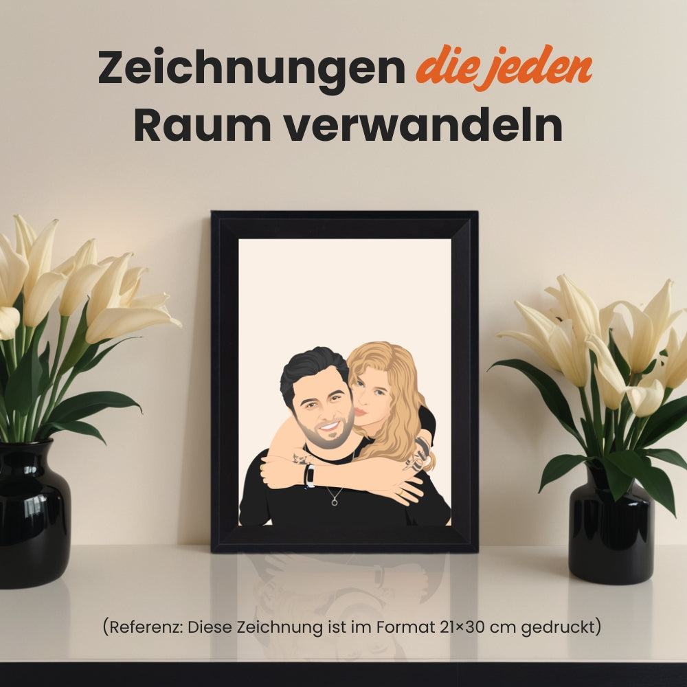 Personalisierte Zeichnungen auf Bestellung