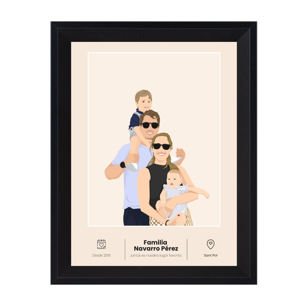 Dibujo personalizado de familia