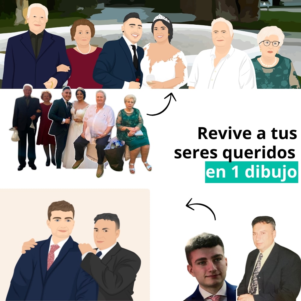 Dibujo personalizado de familia