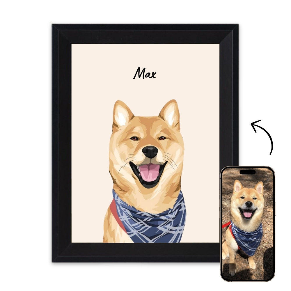 Custom Dog Drawing - Portrait of Your Furry One 