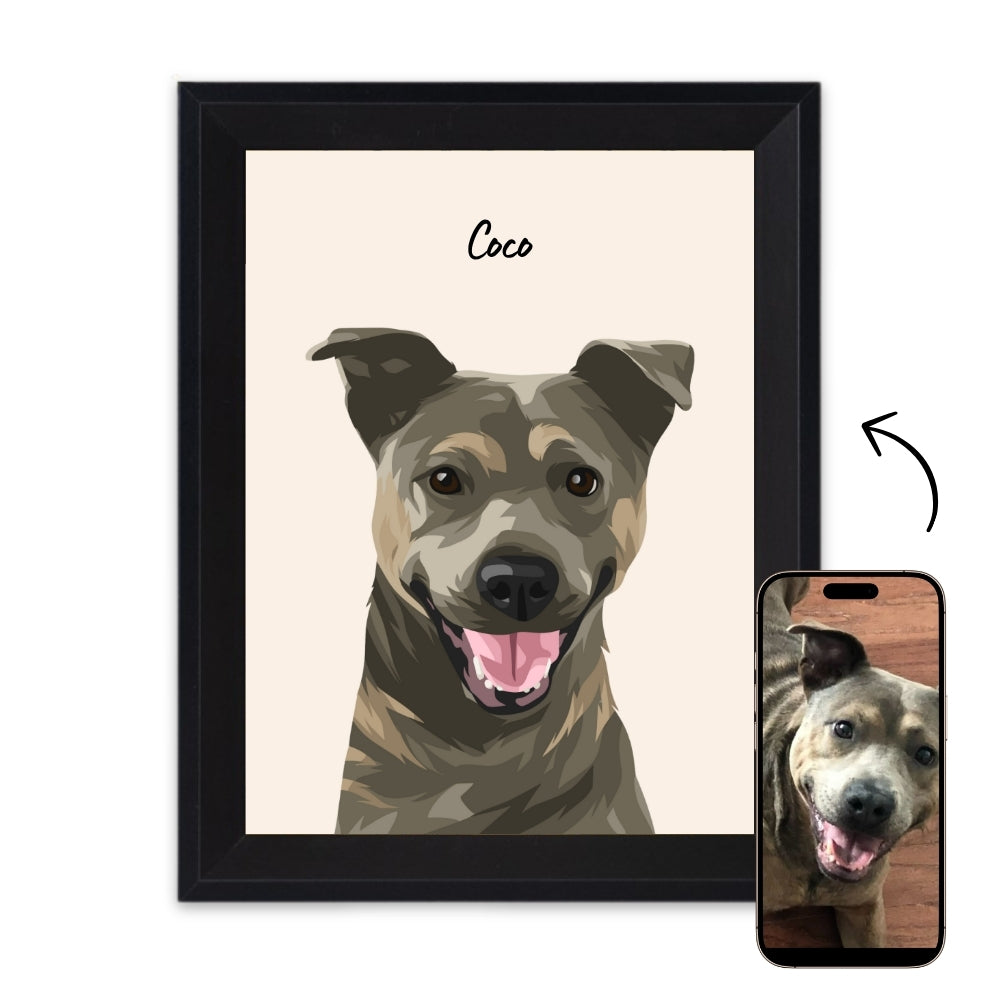 Custom Dog Drawing - Portrait of Your Furry One 