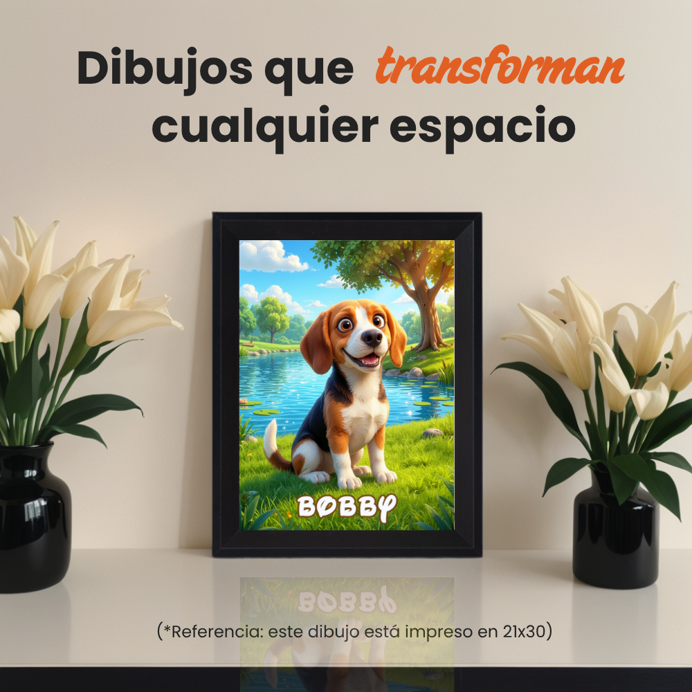 Dibujo Personalizado Estilo Pixar