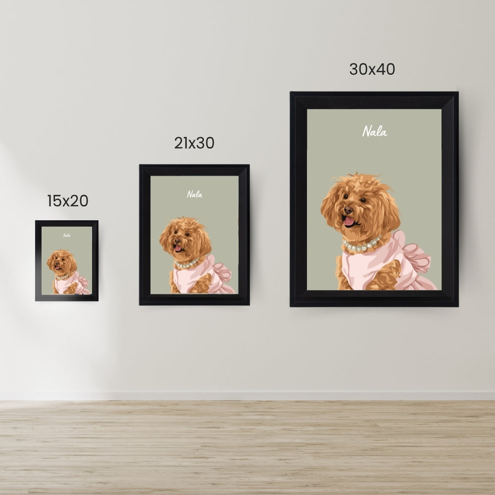 Custom Dog Drawing - Portrait of Your Furry One 
