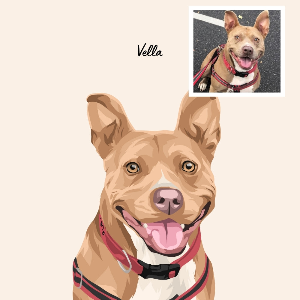 Custom Dog Drawing - Portrait of Your Furry One 