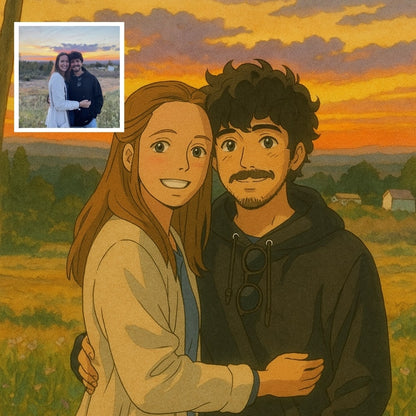 Desenho personalizado estilo Ghibli