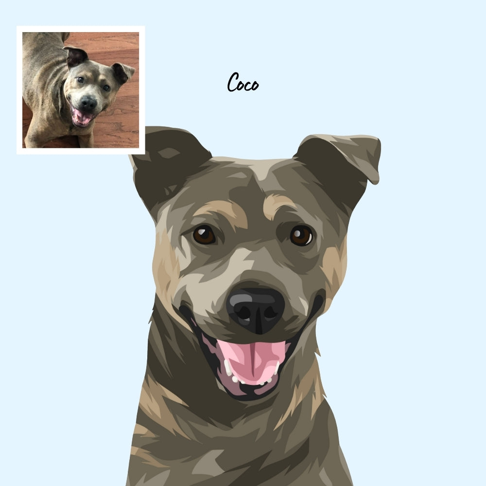 Custom Dog Drawing - Portrait of Your Furry One 