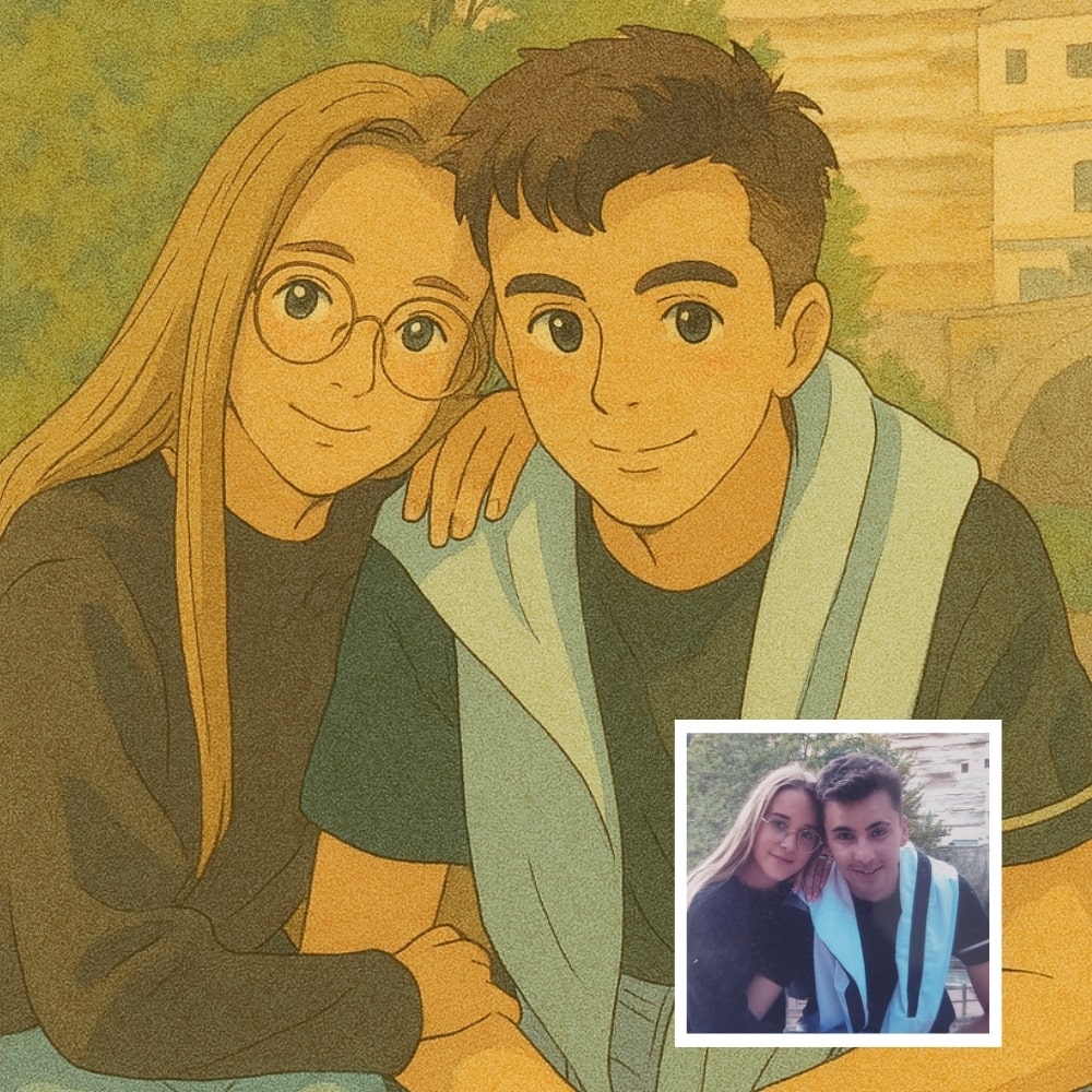 Desenho personalizado estilo Ghibli