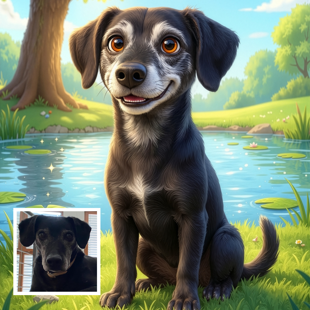 Dibujo Personalizado Estilo Pixar